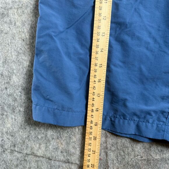 Nike Swim Trunk Shorts Men's Medium Blue White Drawstring Waist Slash Pockets - Picture 4 of 6